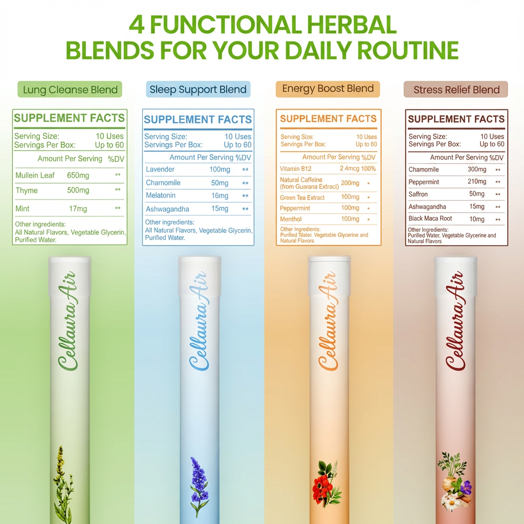 Cellaura Air Herbal Diffuser - Variety Pack